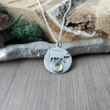 Pig Necklace, Peridot