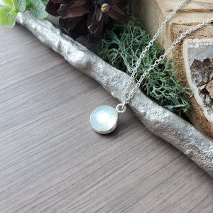 Moonstone Necklace, Faceted