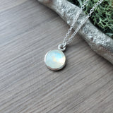 Moonstone Necklace, Faceted