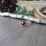 Garnet Ring, Faceted