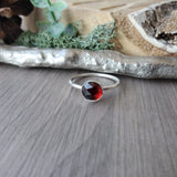 Garnet Ring, Faceted