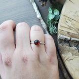 Garnet Ring, Faceted