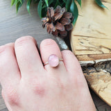 Rose Quartz Ring, Oval