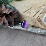 Amethyst Ring, Smooth Oval, 10x12mm