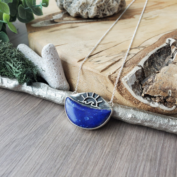 Ocean Necklace, Lapis Lazuli