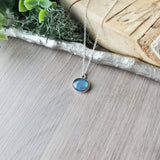 Labradorite Necklace, Oval