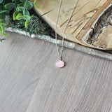 Rose Quartz Necklace, Smooth, Oval