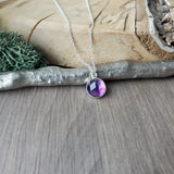 Amethyst Necklace, Circle