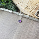 Amethyst Necklace, Circle