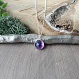 Amethyst Necklace, Circle