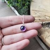 Amethyst Necklace, Circle