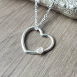 Heart Necklace, Diamond