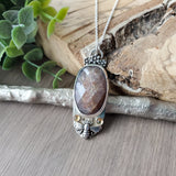 Lattice Sunstone Necklace, Bee