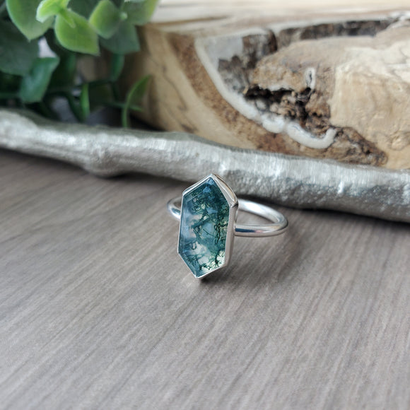 Moss Agate Ring