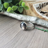 Chocolate Moonstone Ring, Faceted