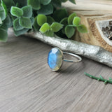 Labradorite Ring, Oval