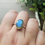 Labradorite Ring, Oval