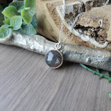 Chocolate Moonstone Necklace, Faceted