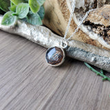 Chocolate Moonstone Necklace, Faceted