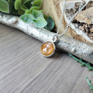 Gold Moonstone Necklace