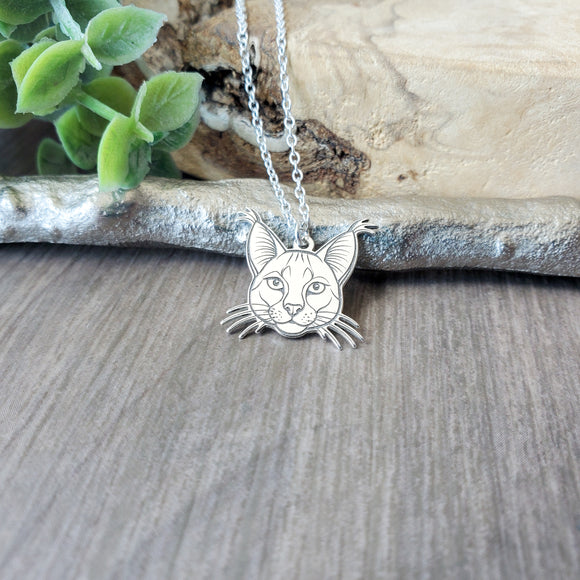 Caracal, Cat Necklace