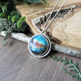 Rainbow Labradorite Necklace, Northern Lights