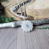 Moonstone Flower Necklace