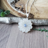 Moonstone Flower Necklace