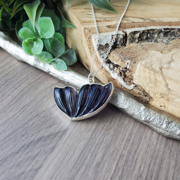 Fluorite Butterfly Necklace