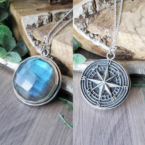 Compass Labradorite Necklace