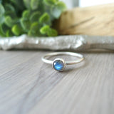 Labradorite Ring, Faceted